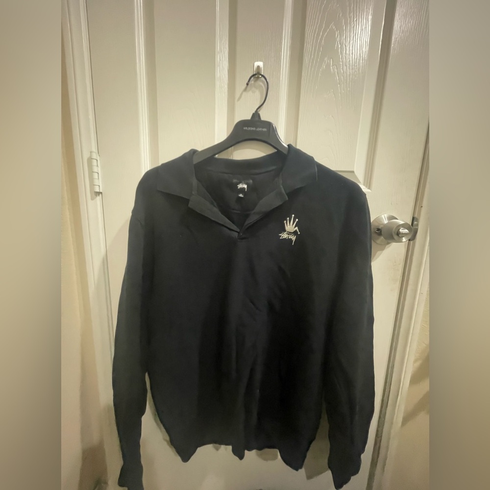 Stussy XL sweater with collar